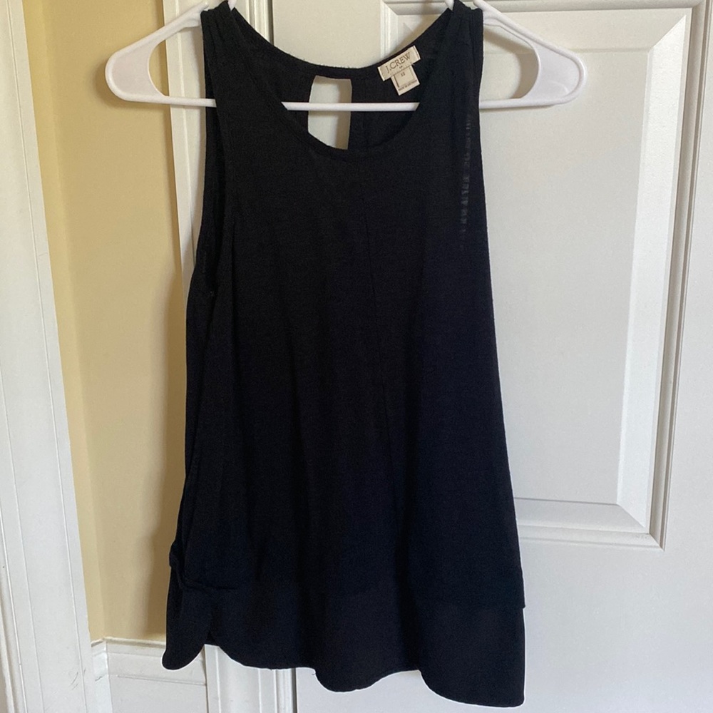 J Crew Factory Sleeveless Black Top